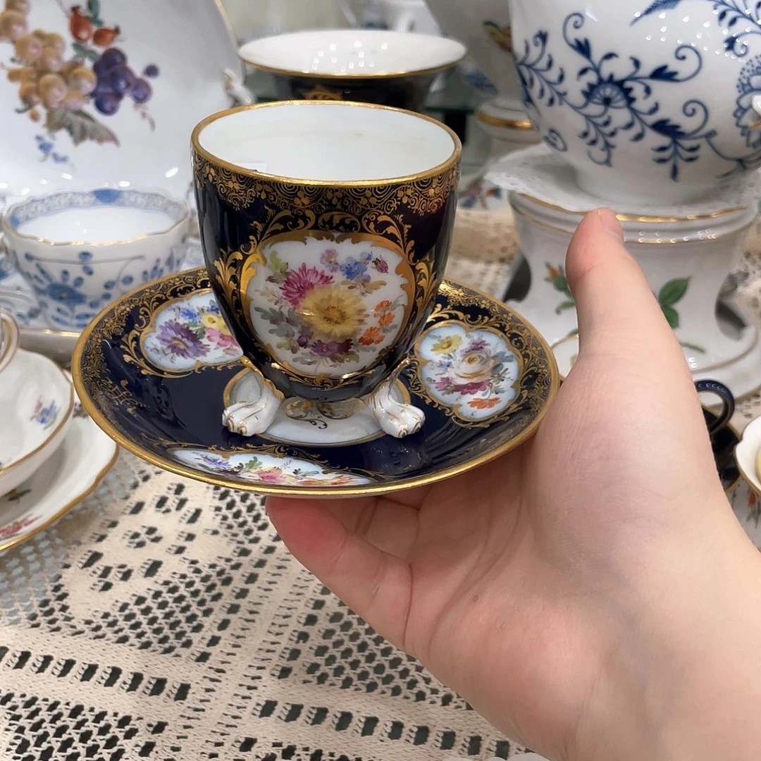 摆件中古一等钴蓝