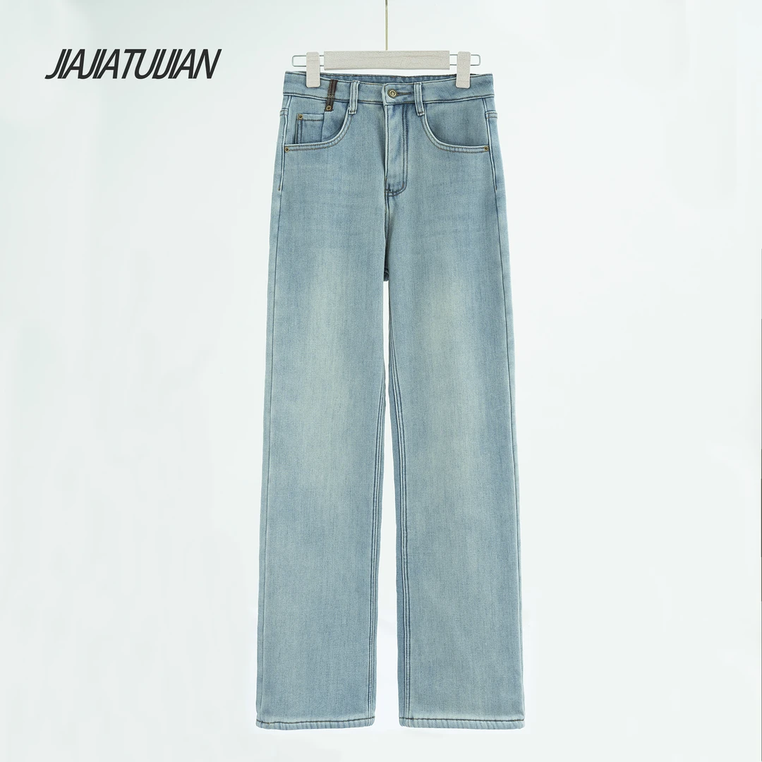 冬季爆款加厚奥粒绒窄版阔腿裤9892-2.XG