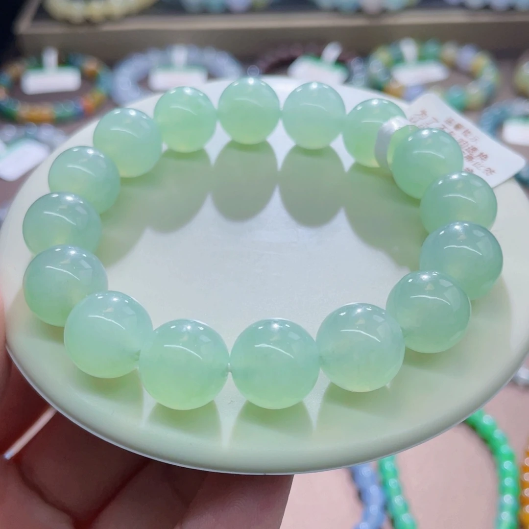 未镶嵌手链翡翠葡萄肉卡12