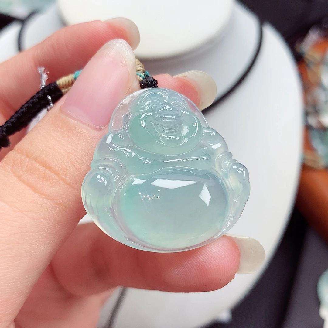 翡翠未镶嵌颈饰翡翠39，29.7/30.8/6