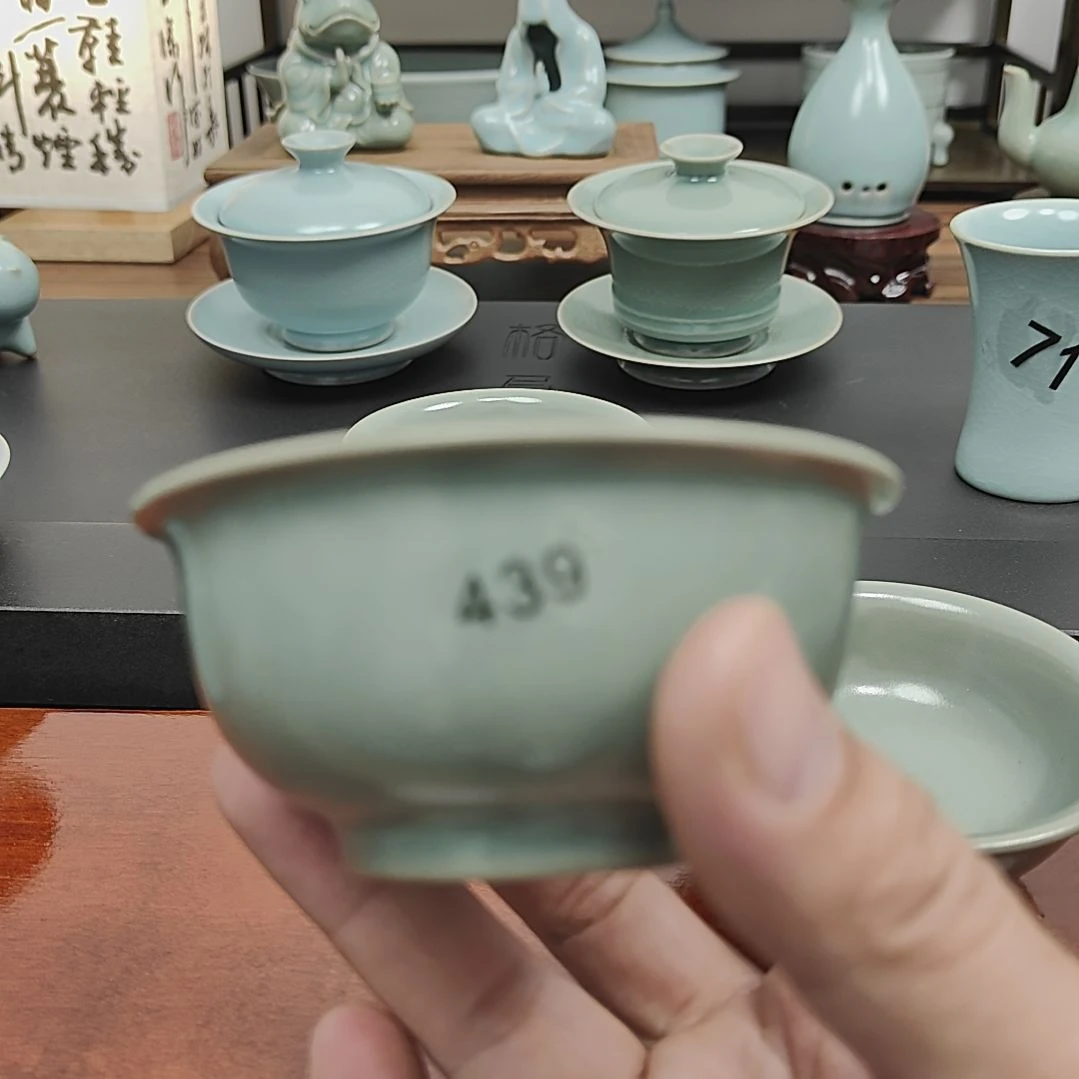 手工仿古釉罗汉杯微瑕福利捡漏