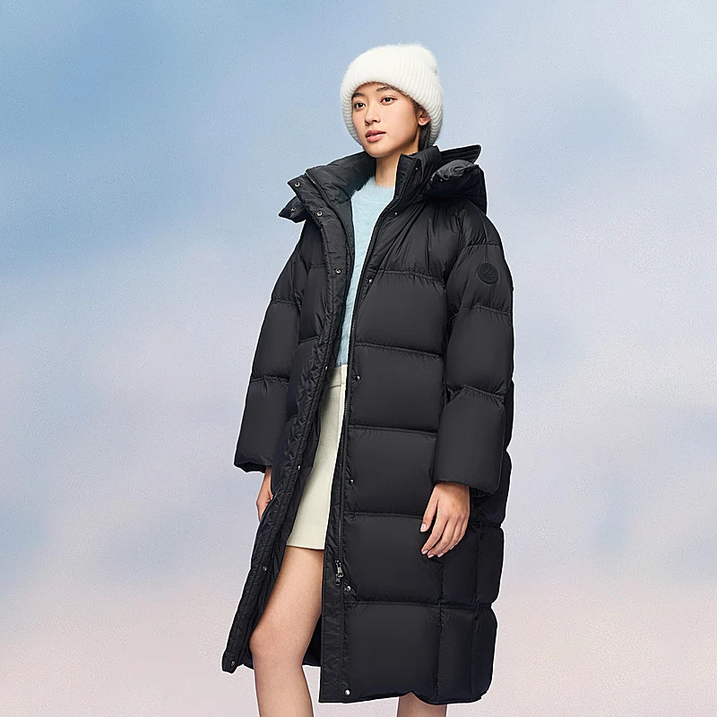 波司登新款全新升级云绒长款时尚休闲保暖长款羽绒服B40145908DY