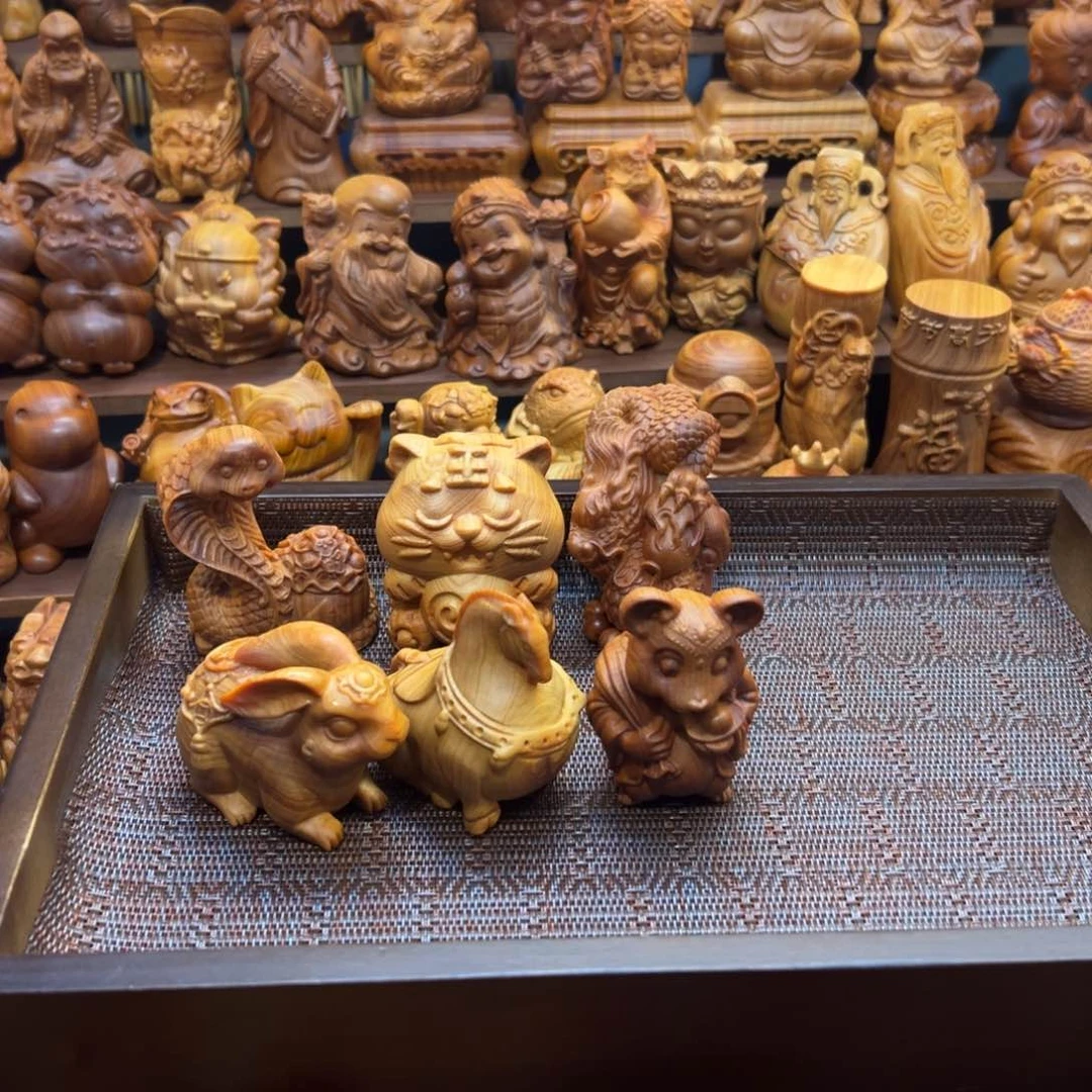 柏木（崖柏）不*啊陈化料手把件