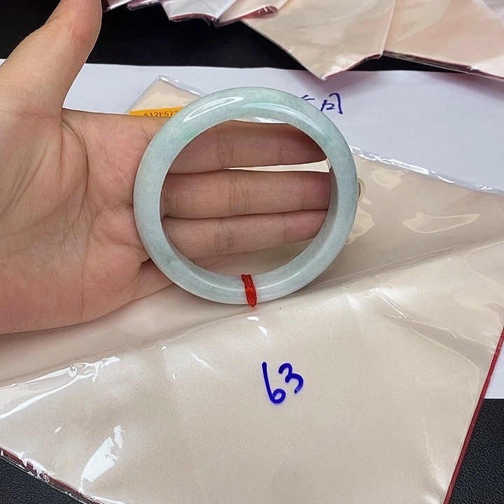 翡翠未镶嵌手镯天然缅甸翡翠A货手镯52圈以下