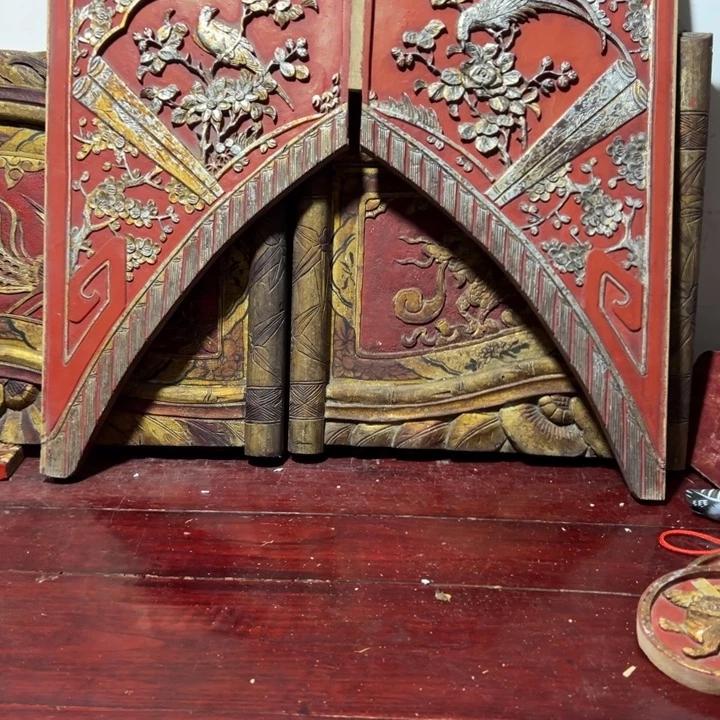 方***圆木木雕工艺品摆件