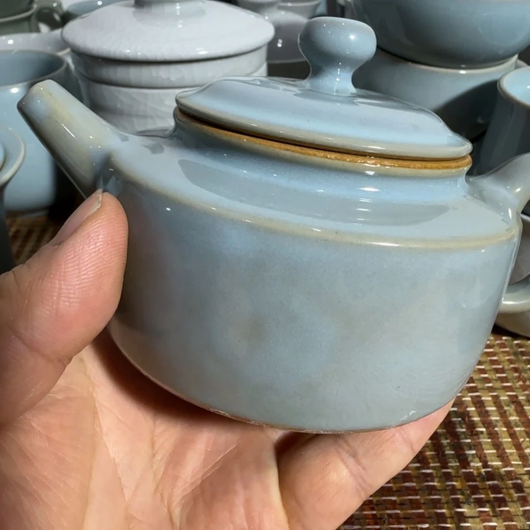 《***》壶原矿天青壶大瑕