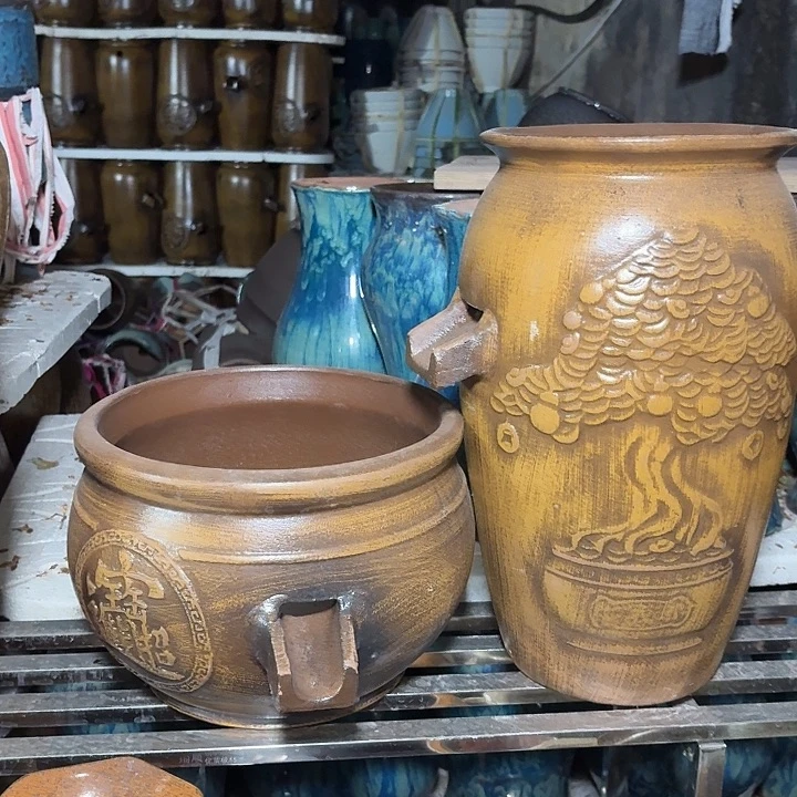 粗陶口径21/40，27/20进水口2.5厘米