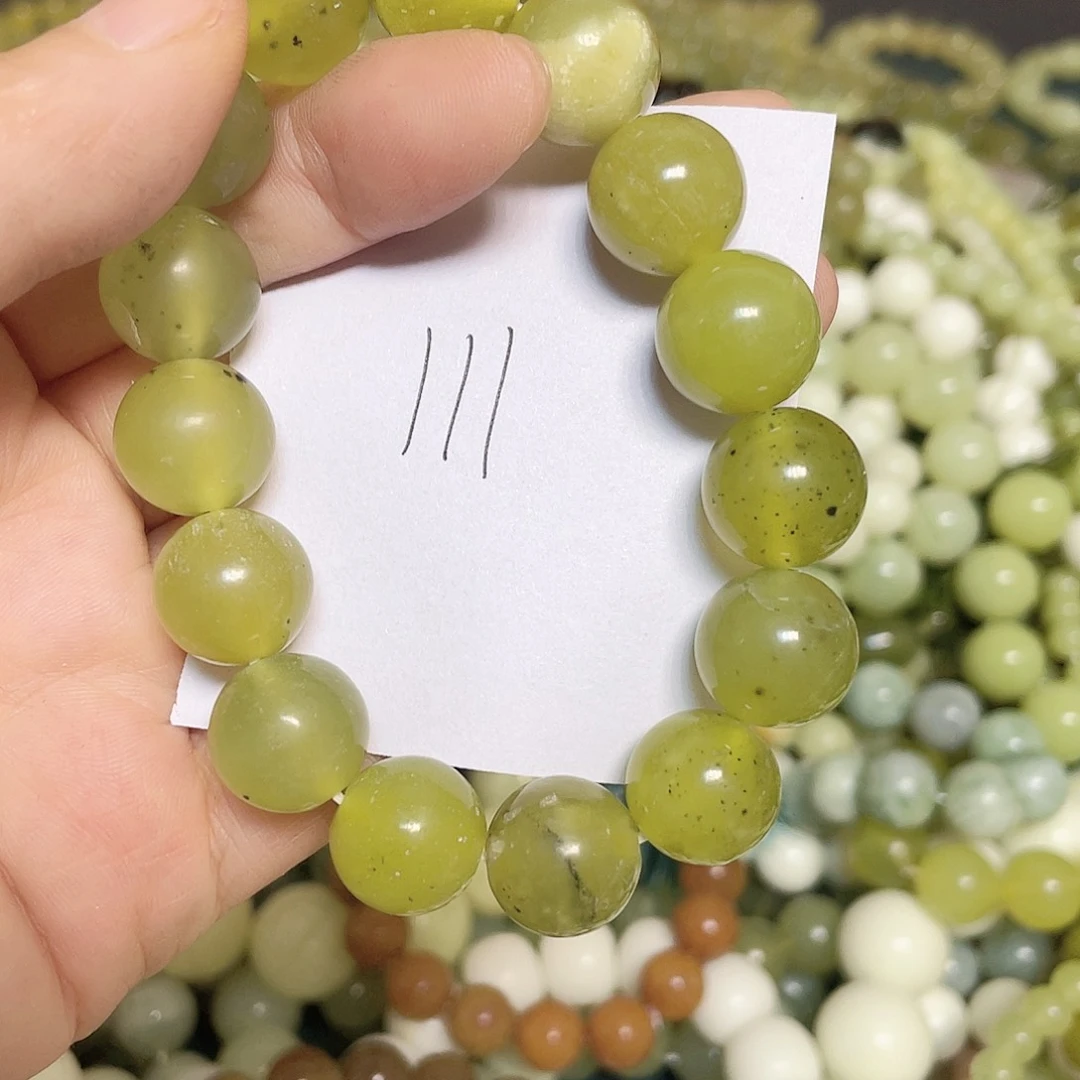 未镶嵌蛇纹石玉手链