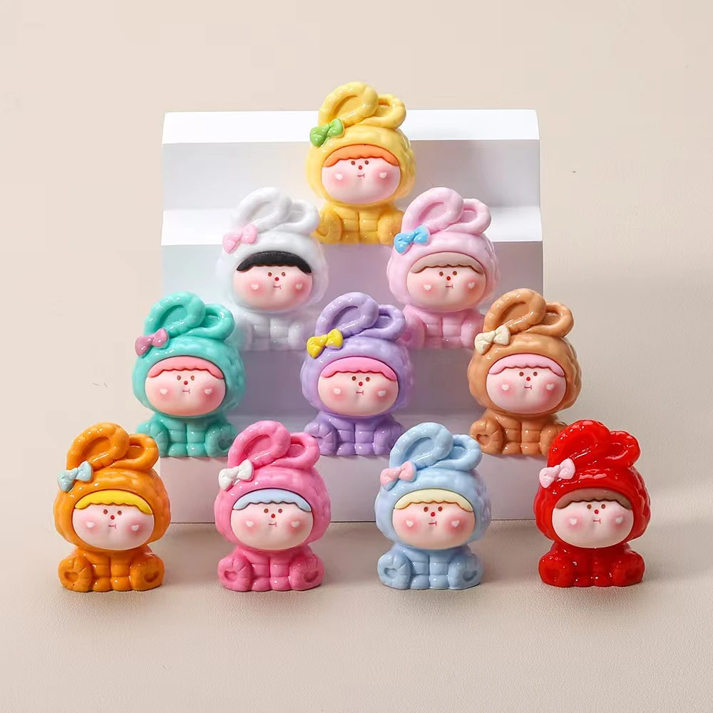 【双许愿+九宫格+对对碰】实色兔子李四摆件