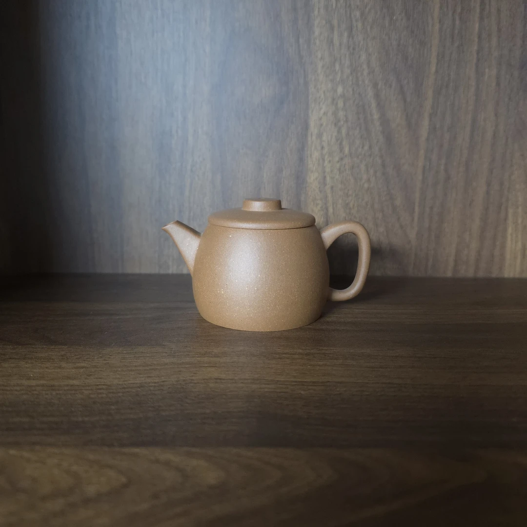 【云水堂—紫砂】原矿段泥120ml铭壶