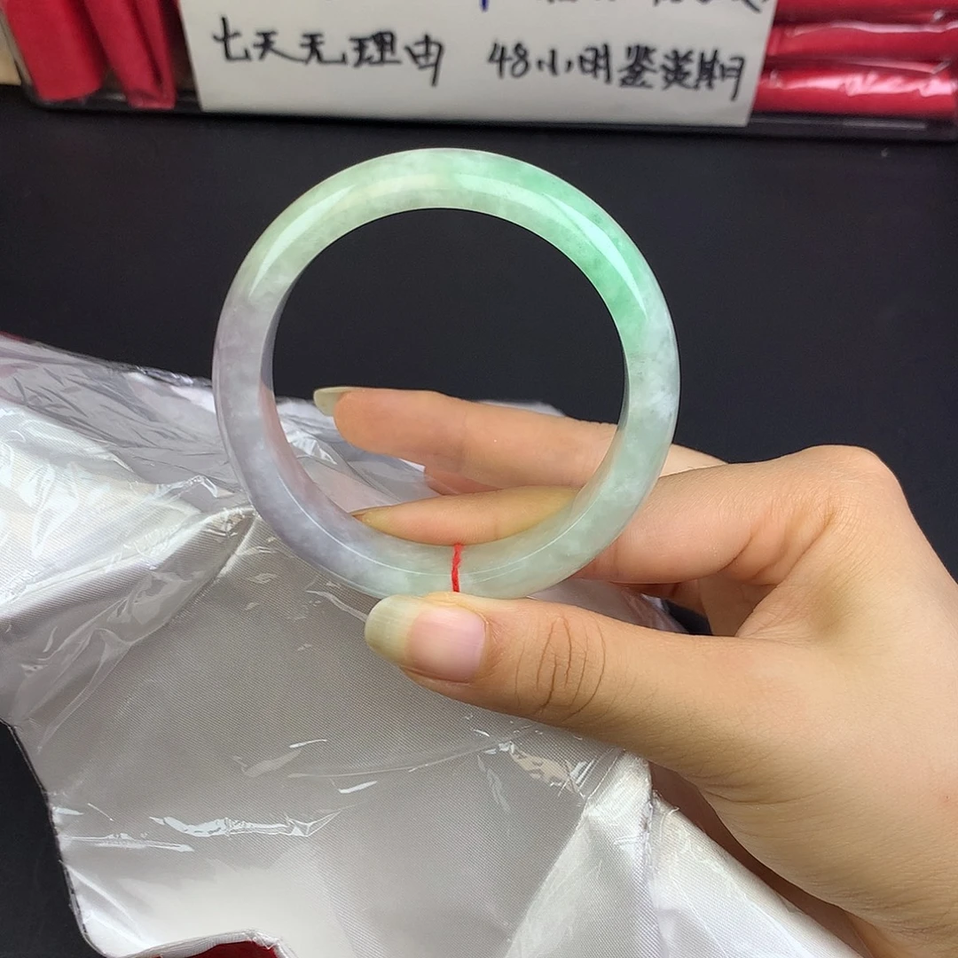 翡翠未镶嵌手镯57.1