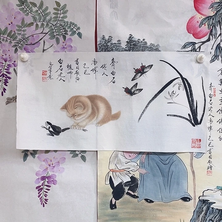 国画冯老师手绘作品