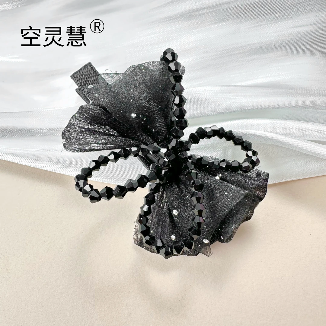 0612气质时尚蝴蝶结发夹抓夹（一对两只）