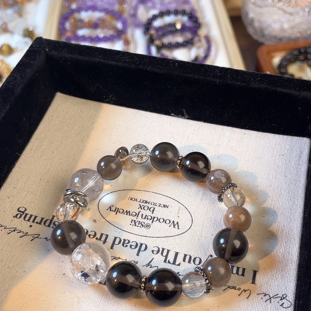 紫晶手链未镶嵌茶晶