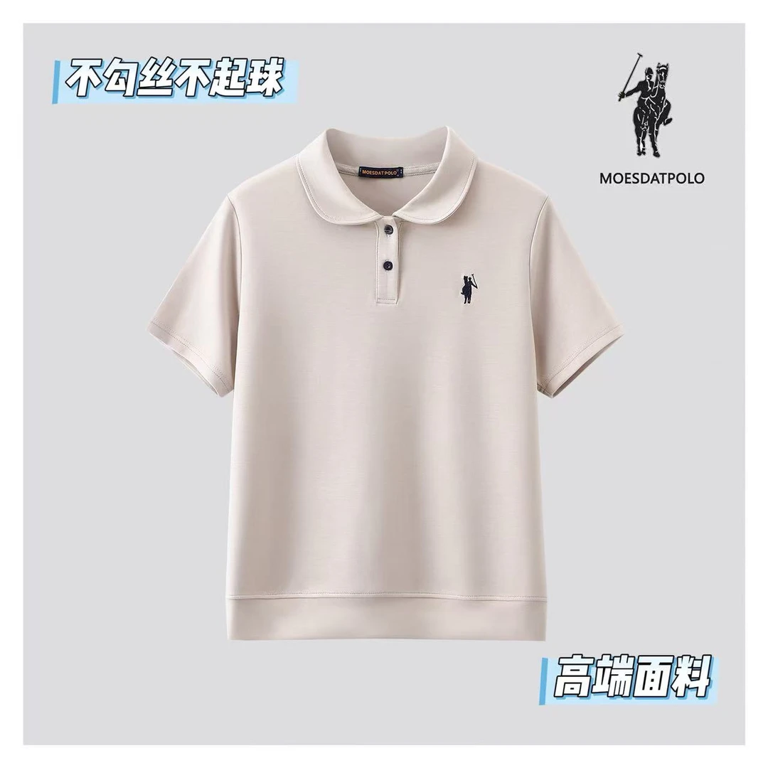【现货】夏季新款翻领短袖 休闲宽松百搭显瘦Polo衫6864