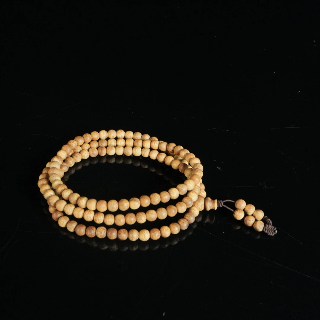 DY-B1658 越南广义红油虎斑老料沉香念珠 0.59cm 11.26g