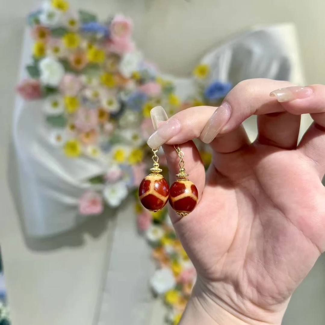GY82 玛瑙耳坠 多样性发其一