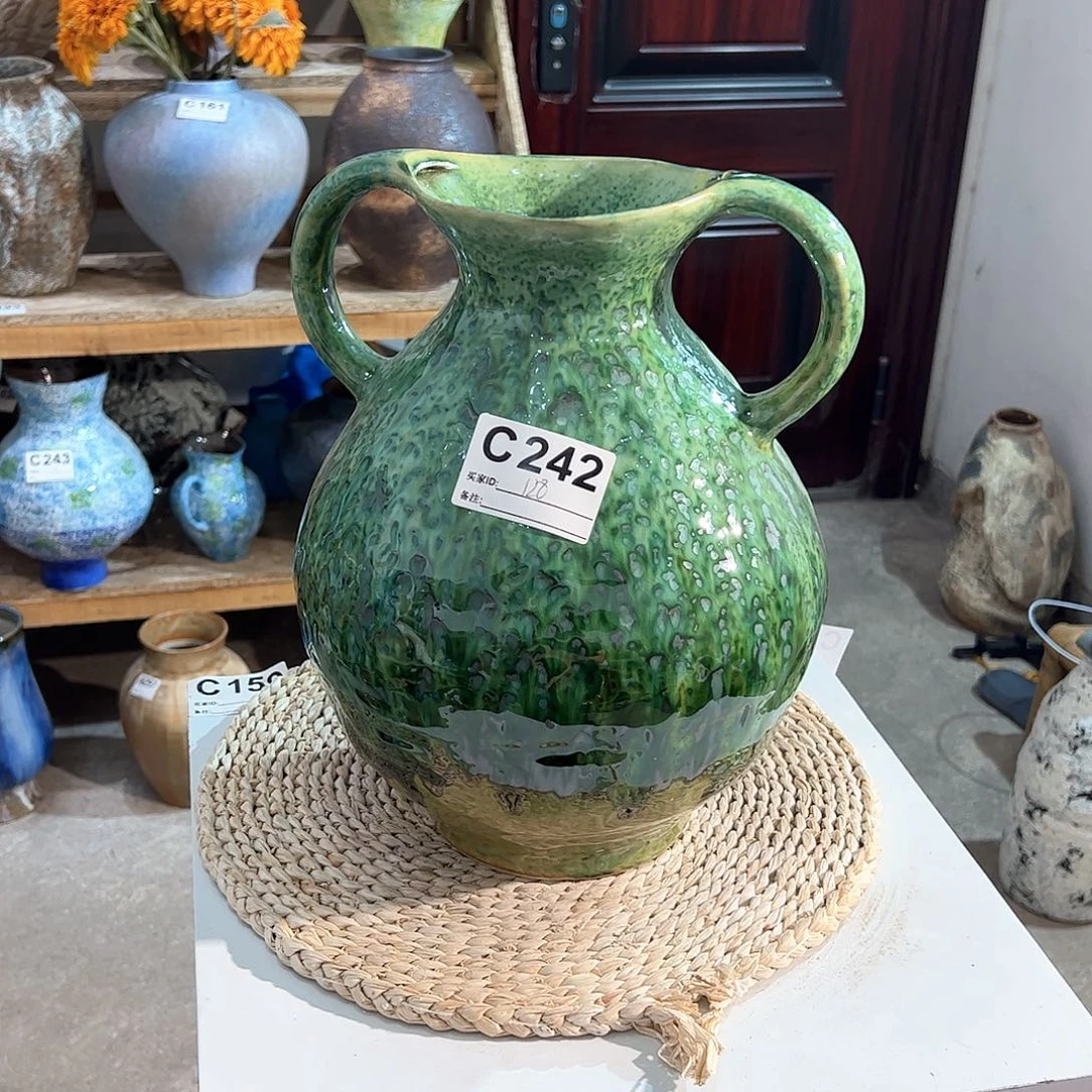 紫砂花瓶景德镇陶瓷高度