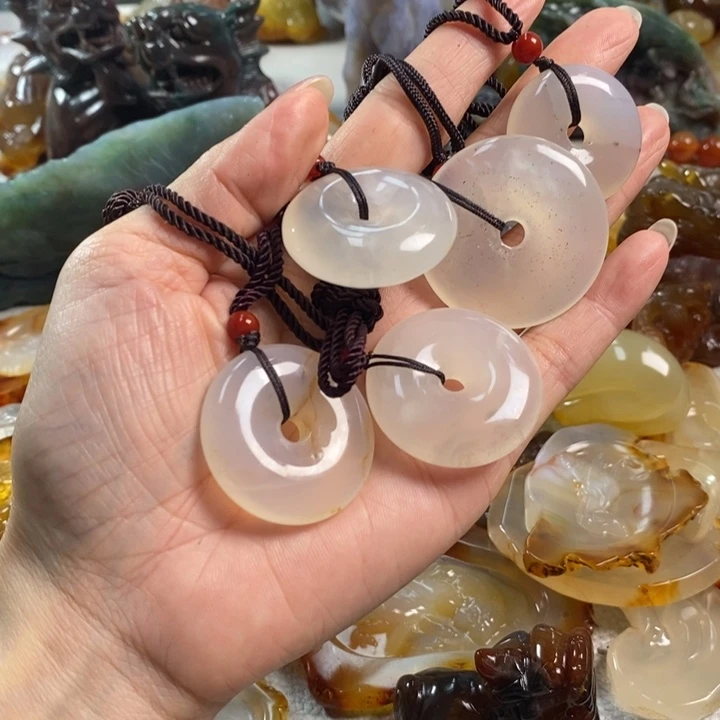 玛瑙/玉髓吊坠(不含链)未镶嵌