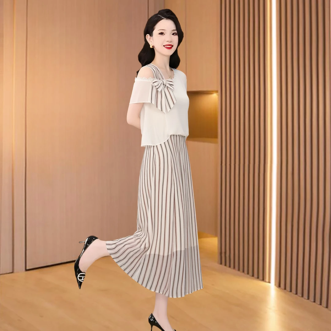 拉夏贝尔轻奢小众高级感女装法式连衣裙子2025夏季十三行洋气减龄