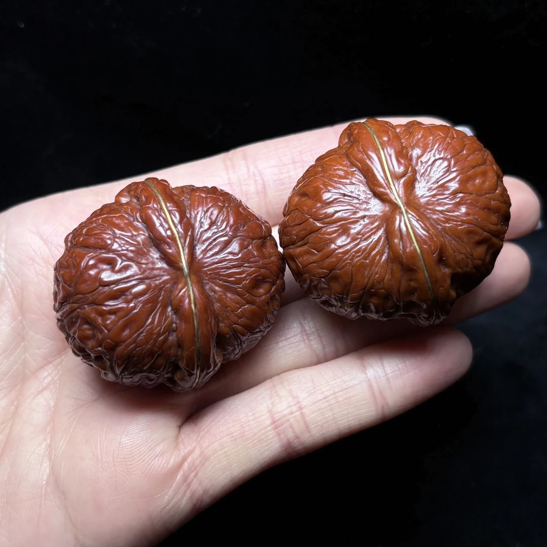 【佳哥严选】J37784-核桃元宝-46mm