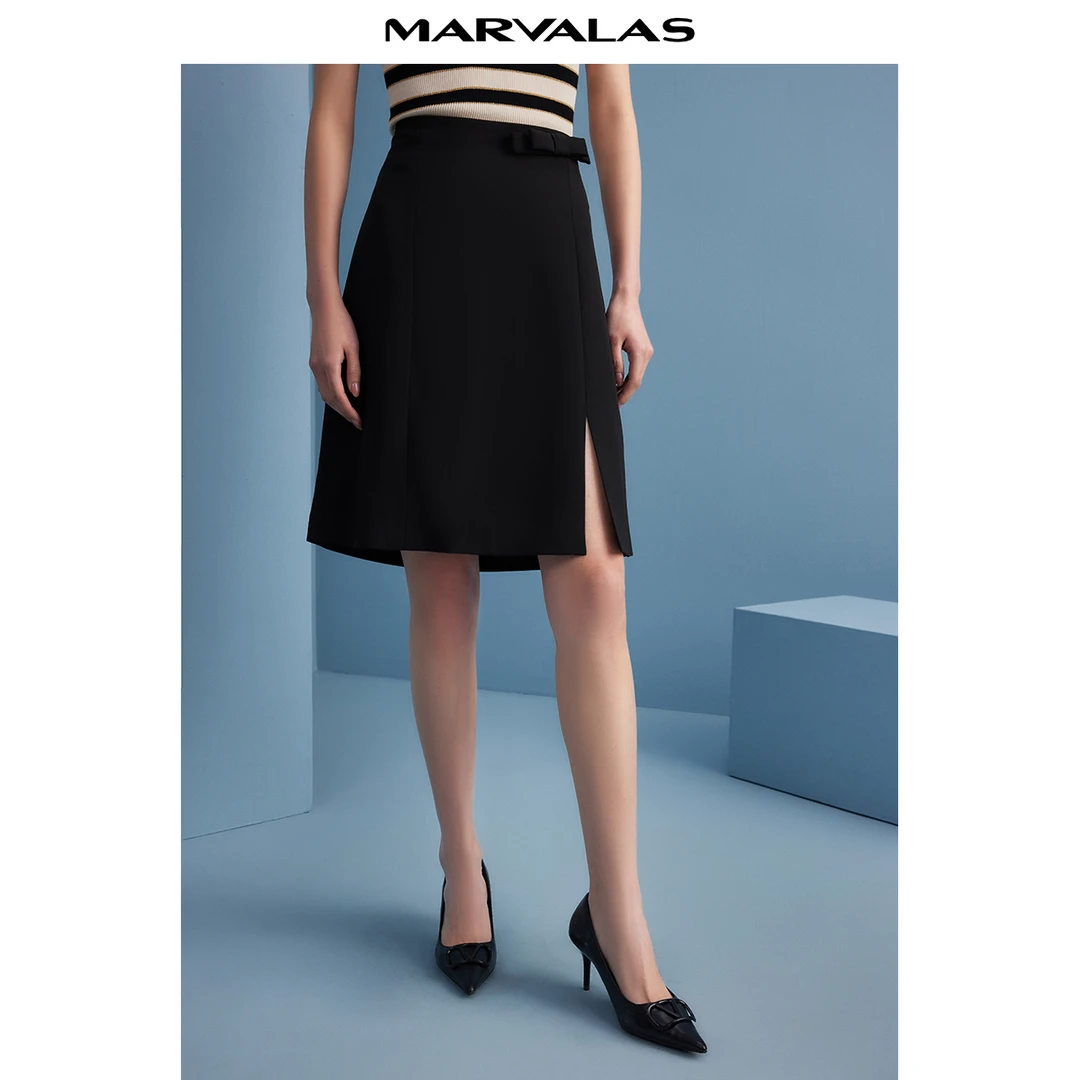 【珊珊专属】曼德诗气质时尚2024夏季半身裙M207101245