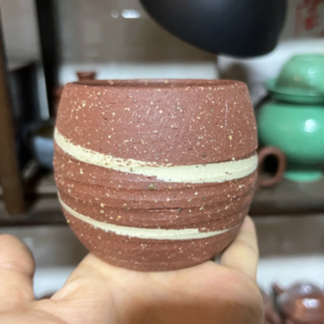粗陶主人杯纯手工原矿150CC