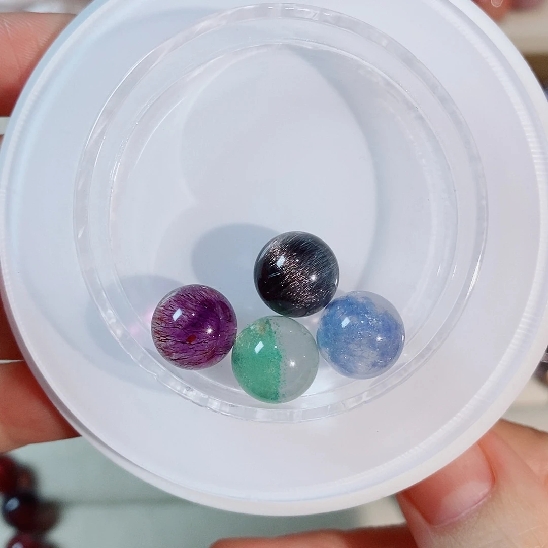 紫***岚水晶珠宝半成品未镶嵌水晶单珠