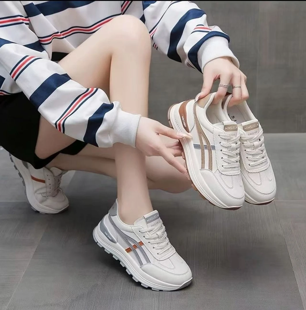 2025运动鞋秋季新款阿甘鞋休闲运动百搭女鞋超软轻便学生厚底增高