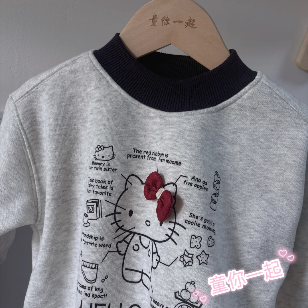 洋气流行kT猫卫衣