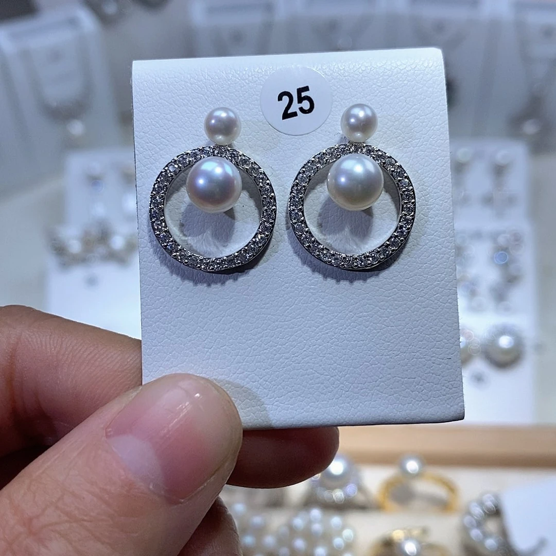 耳饰未镶嵌淡水珍珠