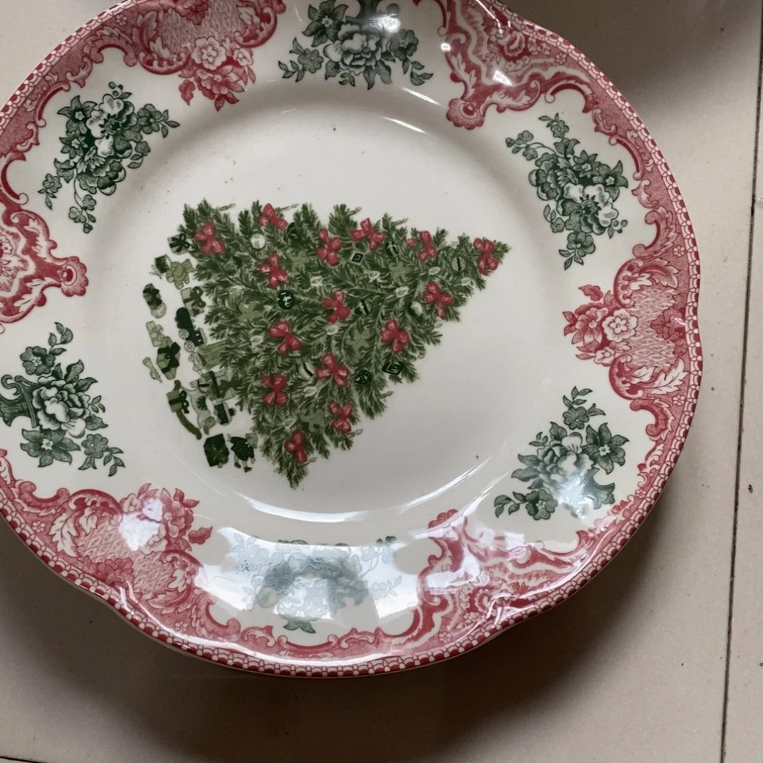 瓷微瑕红色圣诞树8平