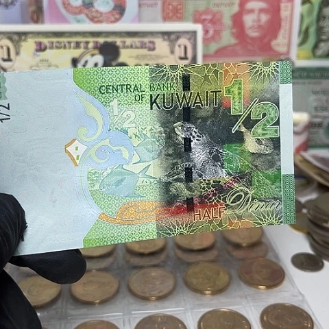 纸币科威特纸币一张全新