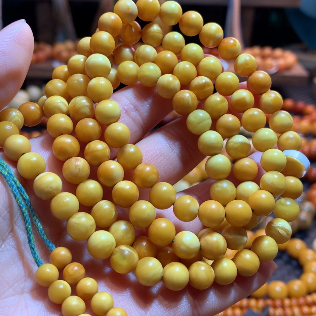 蜜蜡未镶嵌手链蜜蜡手链