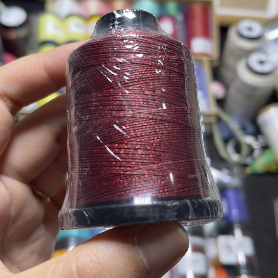 腈纶0.3星空纯色蜡线40g波尔多红