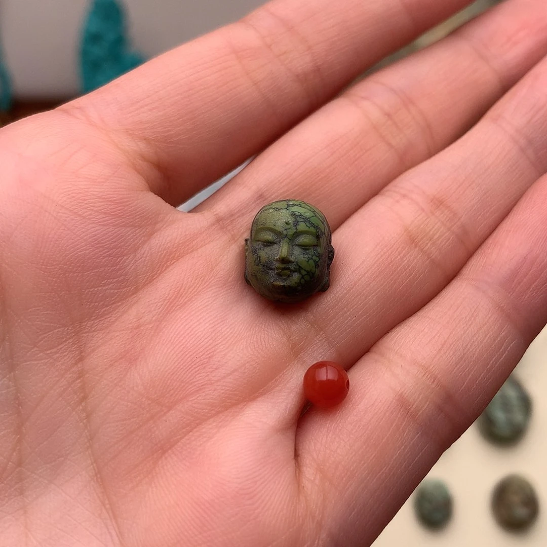 南红玛瑙配饰骷髅未镶嵌