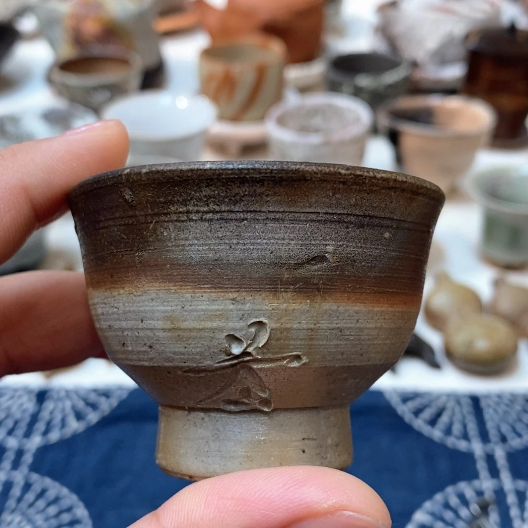 柴烧侘寂粗陶茶具