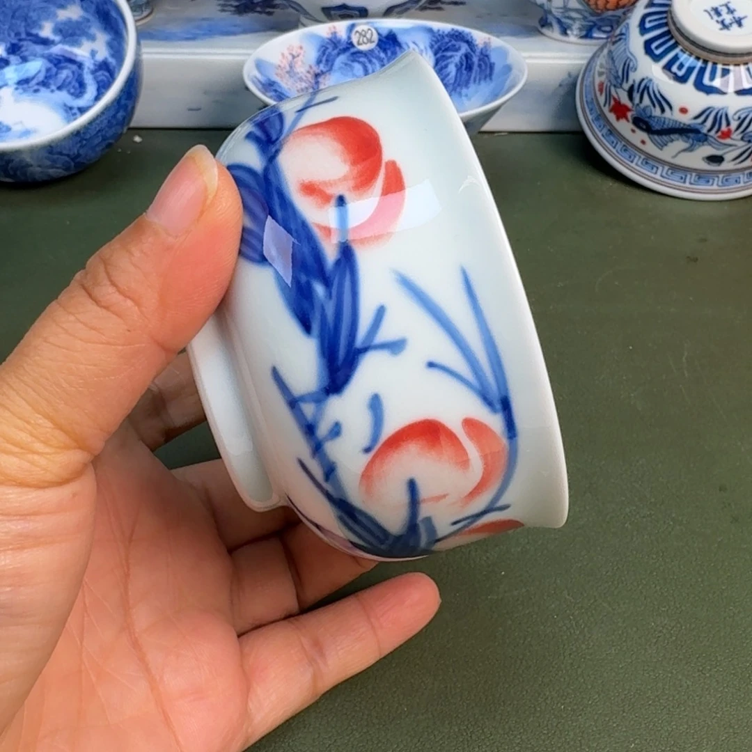 陶景德镇纯手绘茶具圆圆228