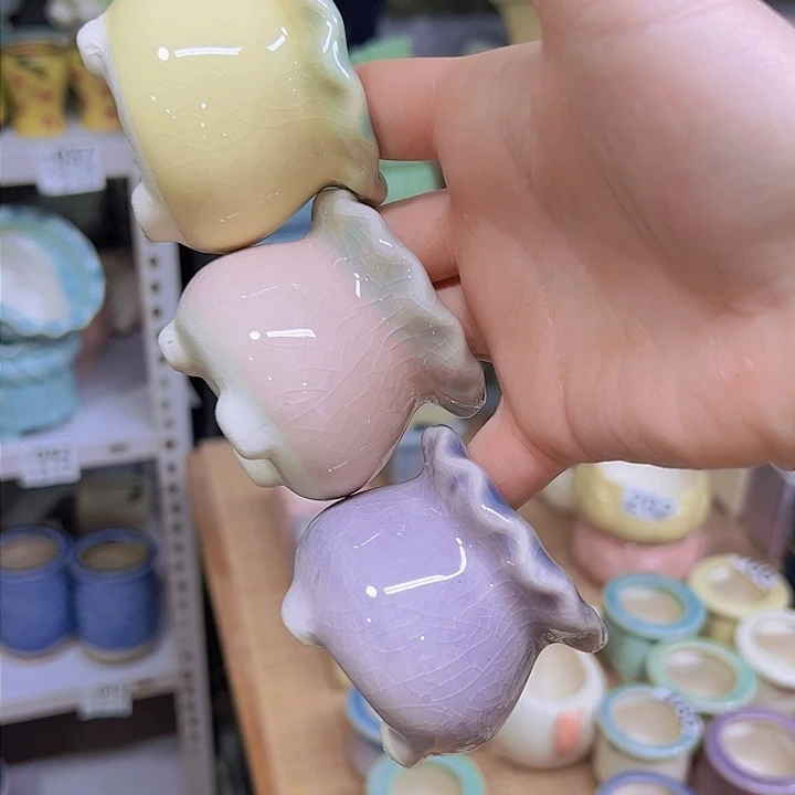 红陶陶瓷花盆当场满12包邮