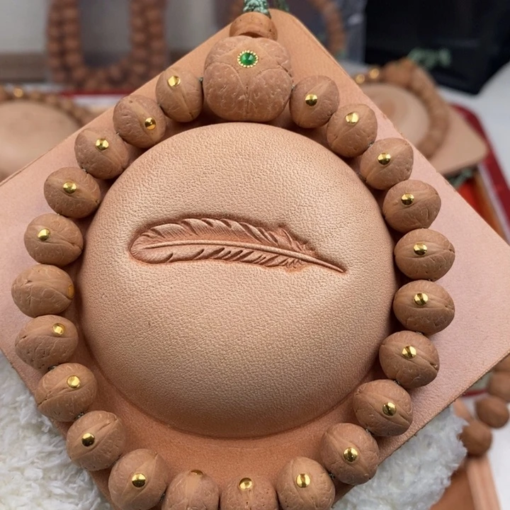 凤眼菩提手串11.5同树实心飞碟金