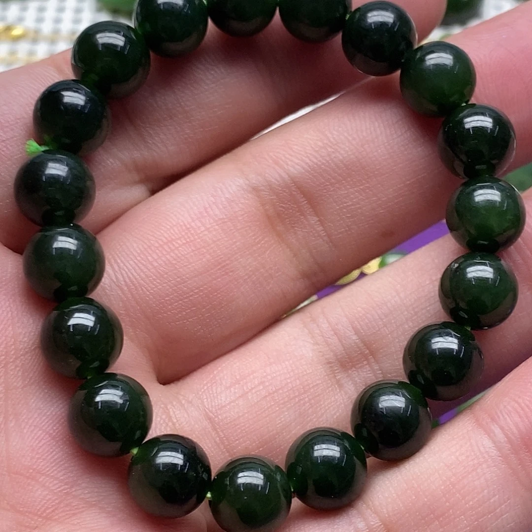 和田玉（碧玉）未镶嵌手链