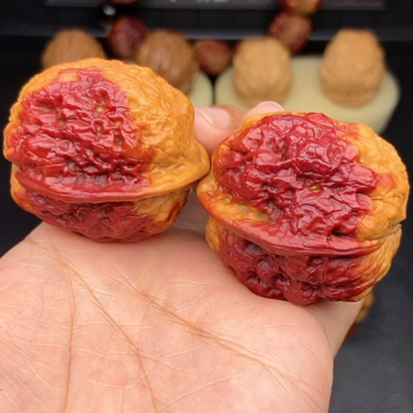 【闪购商品】文玩核桃把件40尺金蟾王