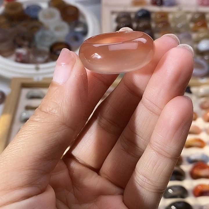 玛瑙/玉髓未镶嵌戒指A 64不退换港24内径20.3