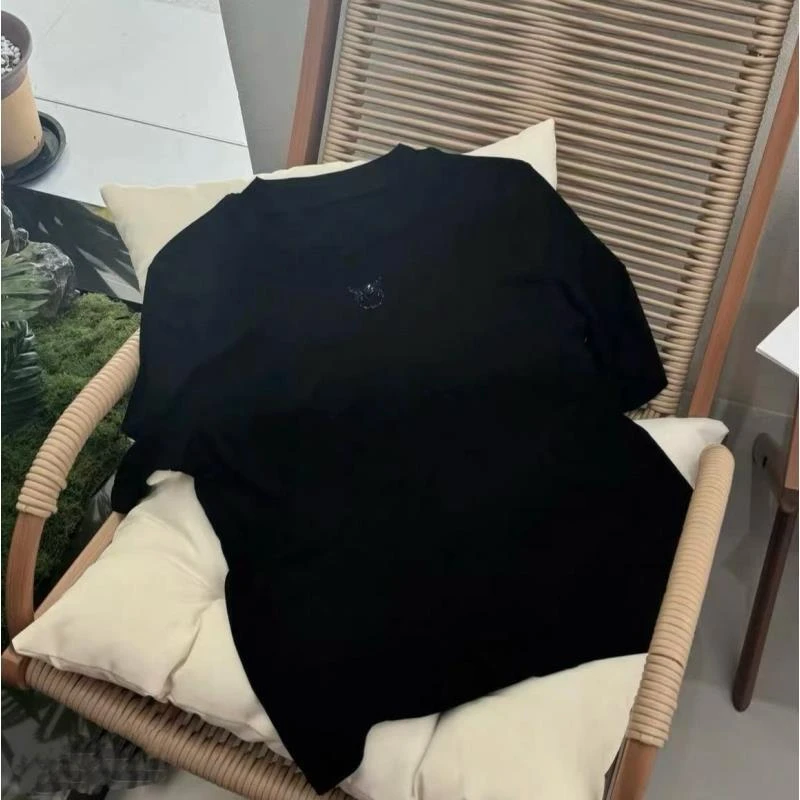 99920#纯色女款极简风女士百搭T恤轻职风欧美风长袖