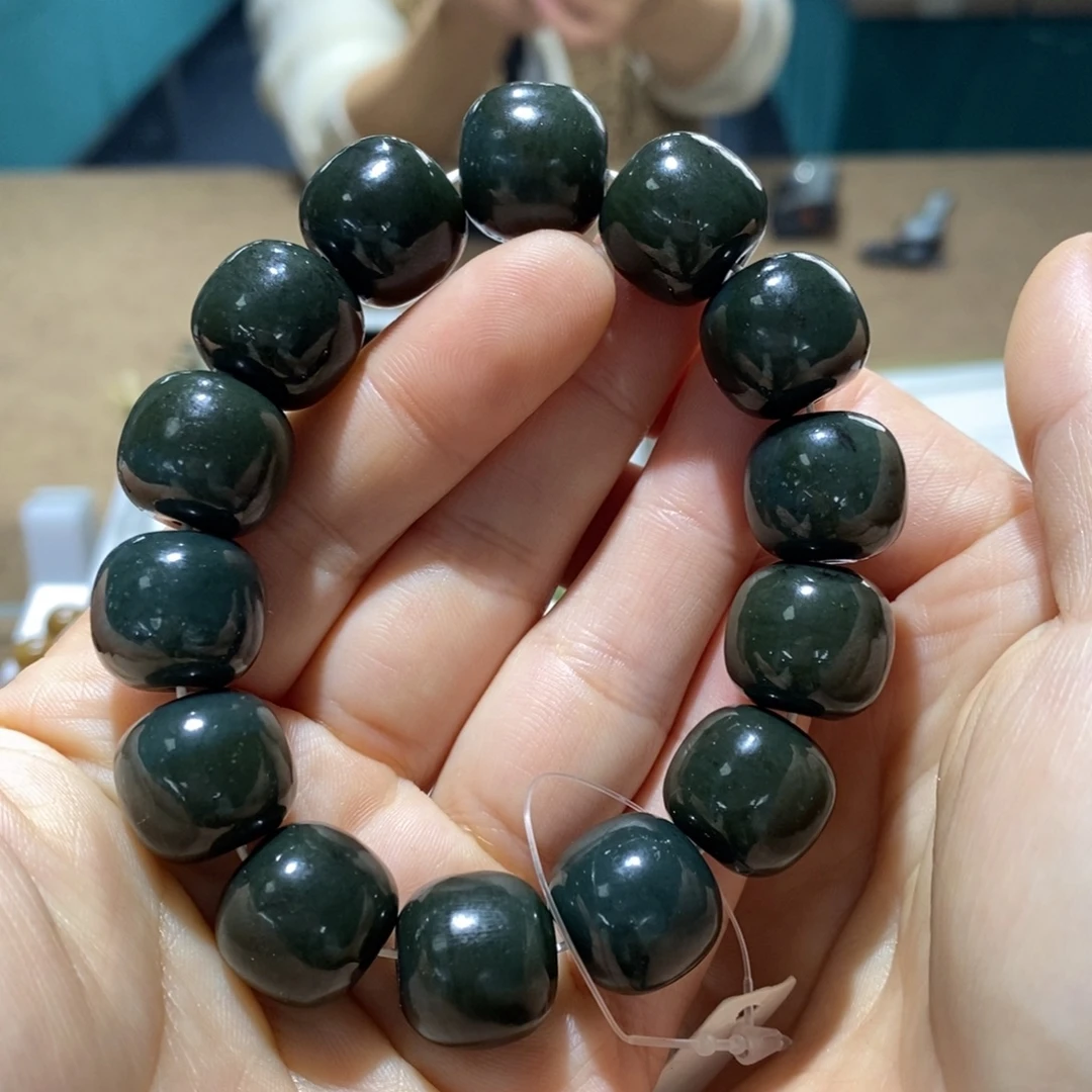 和田玉未镶嵌手链16