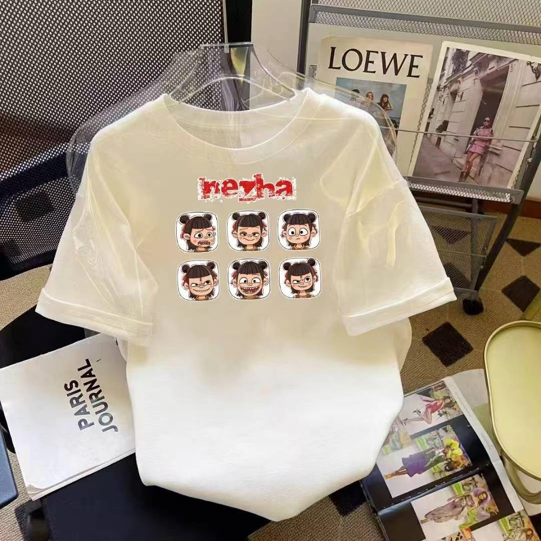 怡宫英华纯棉的短袖情侣国朝动漫时尚潮流爆款220克重磅