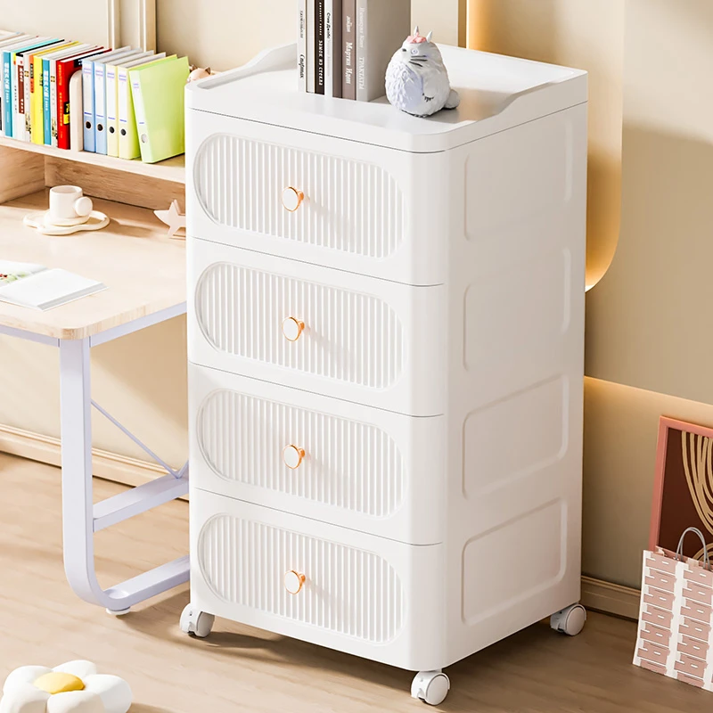 轻奢抽屉式收纳柜客厅五斗柜卫生间卧室床头置物柜移动零食储物柜