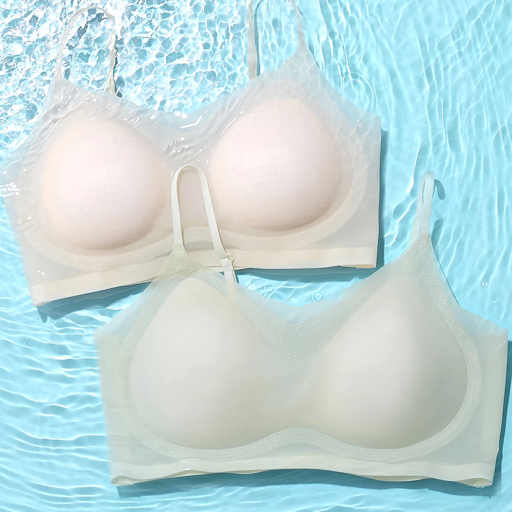 内衣薄美背果冻条轻薄舒适款收拢胸士文胸无钢圈超薄款DSA40