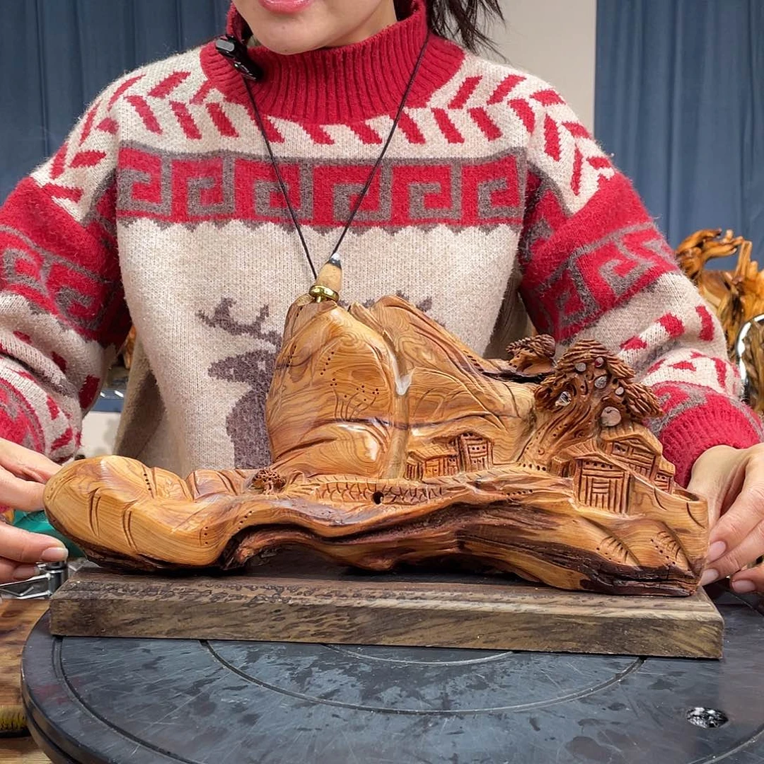 柏木（崖柏）山水倒流香送两盒香