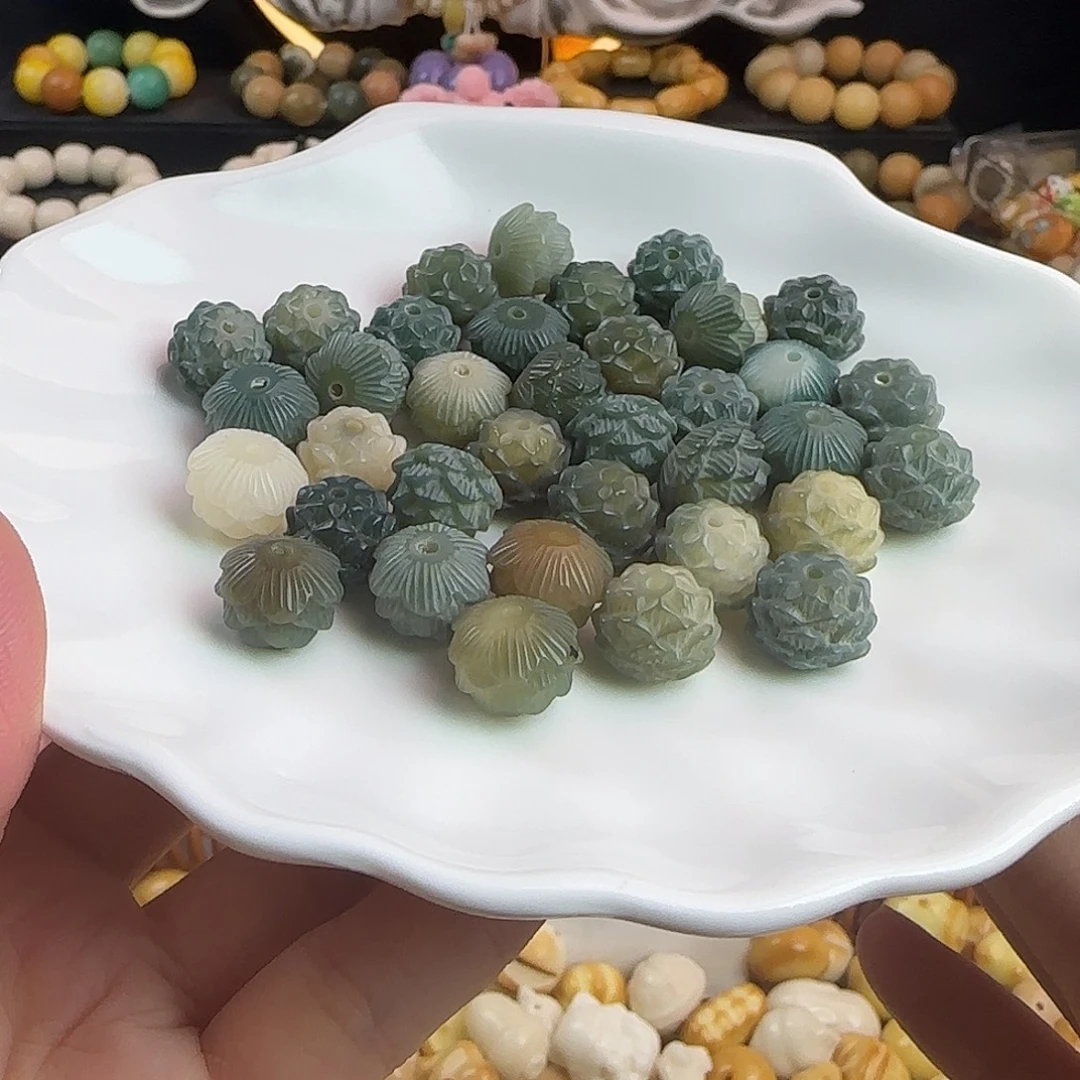 菩提根/象牙果手串卡13/14绿色肉莲20卡牌➕10备珠